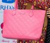 Picture of DAVIDJONES Puffy Surface Leather Bag Light Weight Ladies Tote Bag