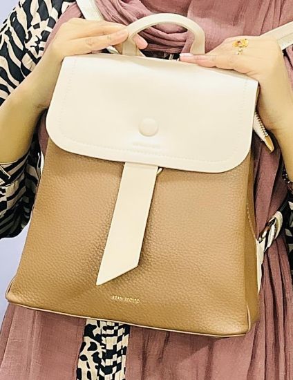 Picture of PU Leather Backpack Convertible Purse Smooth & Sleek Surface Bag