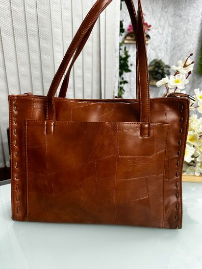 Picture of PU Leather Tote bag stylish women bag High Quality leather Bag (SP- 2080)