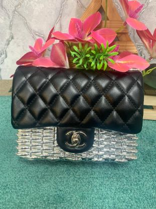 Picture of CHANEL Steel Frame Large Size Party Bag With Leather Cover