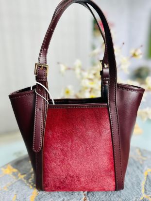 Picture of Diana Anova ladies Handbag Red Wine print
