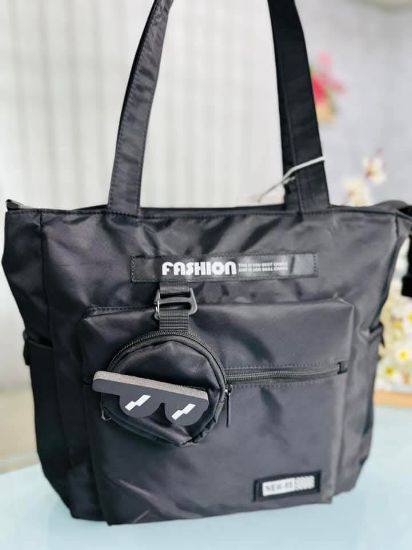 Picture of Hellokeke Black parachute fabrics Tote Bag