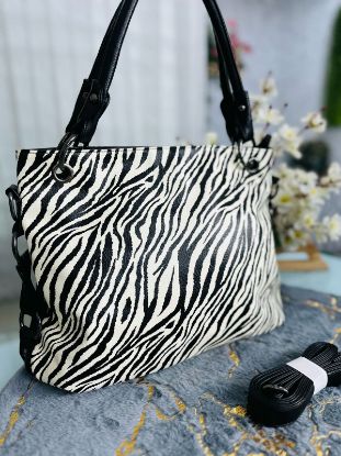Picture of Stylish Ladies Tote Bag Zebra Print