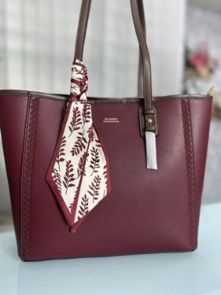 Picture of Classic Band premium Embroidery Design Maroon bag