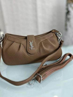 Picture of Yadier Premium Leather Cross Brown Bag