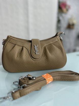 Picture of Yadier Premium Leather Cross Khaki Bag