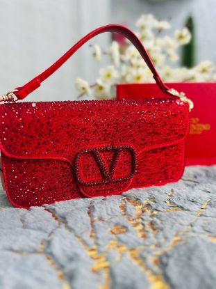 Picture of Valention Garavani Daimond Party Red Bag 