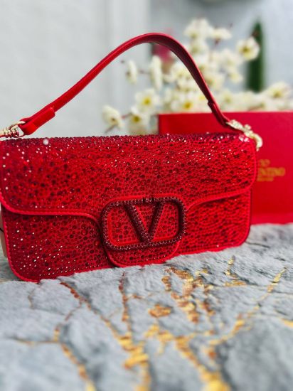 Picture of Valention Garavani Daimond Party Red Bag 