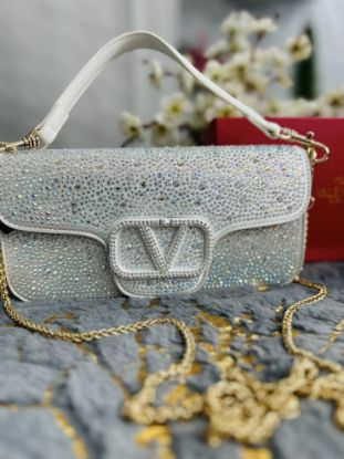 Picture of Valention Garavani Daimond Party Beige Bag 