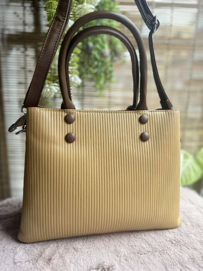 Picture of Tao Le Yu Premium Leather Hand Caramel Bag 