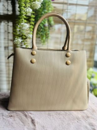Picture of Tao Le Yu Premium Leather Hand Khaki Bag 