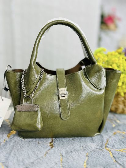 Picture of Louis Rebecca Soft Leather Olive Bag 