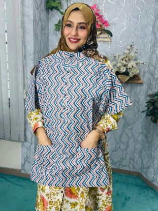 Picture of Fatwa For Man Blue With Printed 