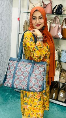 Picture of Diana Korr DK Bags For Women Fabric Tote Blue Bag
