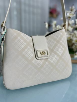 Picture of Valendee VD Premium Leather Shoulder Bag Off White  Colour 