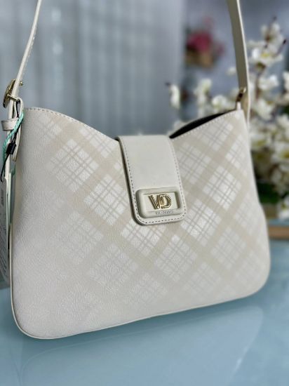 Picture of Valendee VD Premium Leather Shoulder Bag Off White  Colour 