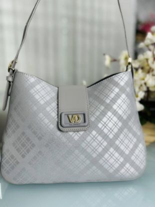 Picture of Valendee VD Premium Leather Shoulder Bag Gray Colour 