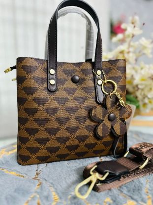 Picture of Y Me Nuo Premium Leather Chocolate Bag (with key ring)