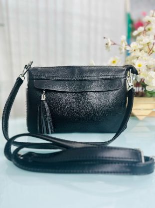 Picture of Chandrica   Synthetic Leather Regular Shoulder Black Bag