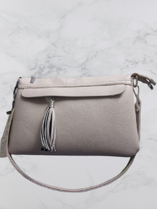 Picture of Chandrica   Synthetic Leather Regular Shoulder Off White Bag