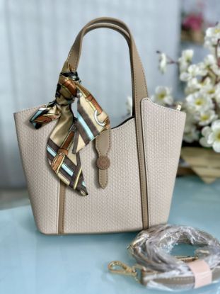 Picture of Bagco  PU Leather Premium Cream Bag 