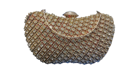 Picture of Full Design Lace & Stone Daimond Mini Purse & Party Red Bag 
