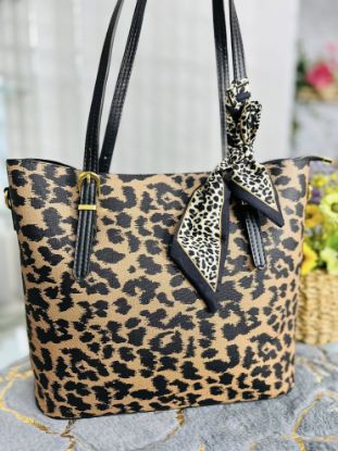 Picture of GNUD Premium Leather Shoulder Black & Brown Bag