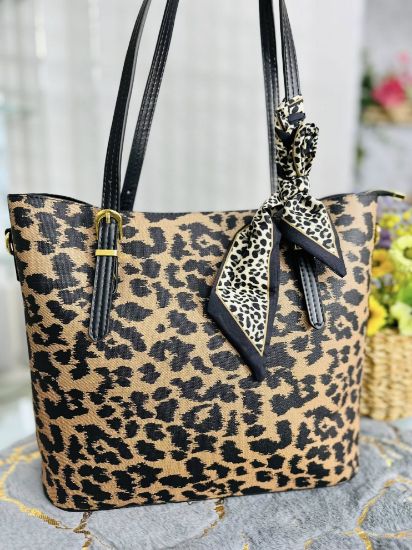 Picture of GNUD Premium Leather Shoulder Black & Brown Bag