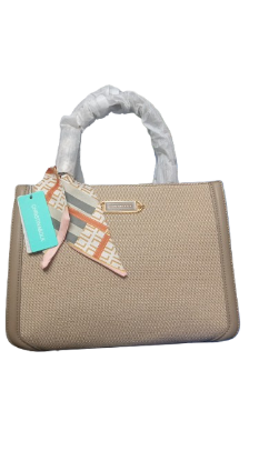 Picture of Christina & Olk Fabrics & Leather Mix Premium Taupe Bag 