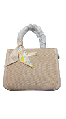 Picture of Christina & Olk Fabrics & Leather Mix Premium Beige Bag 