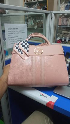 Picture of Christina & Olk Pink Colour Premium Leather Bag 
