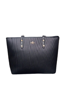 Picture of Bagco Fashion  Stape Premium Leather Black Bag 