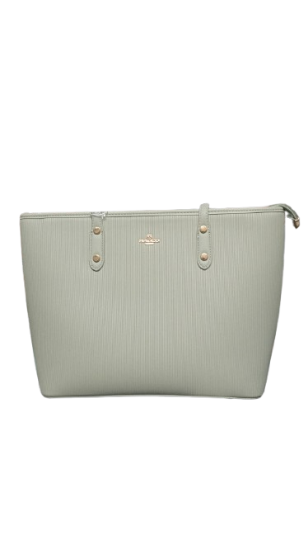 Picture of Bagco Fashion  Stape Premium Leather Light Green Bag 