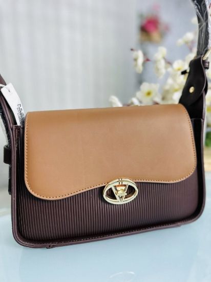 Picture of BAGCO Fashion Medium Shoulder Bag Coffee Colour 
