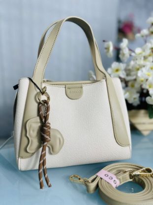 Picture of Bagco Mini Hand Off White Premium Leather Bag 