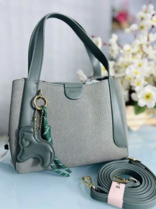 Picture of Bagco Mini Hand Green Premium Leather Bag 