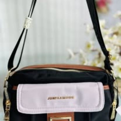 Picture of JUNFA & MODE High Quality Fabric Black Bag ( Font Metal Snap)