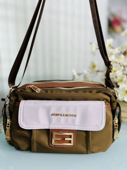 Picture of JUNFA & MODE High Quality Fabric Brown Bag ( Font Metal Snap)