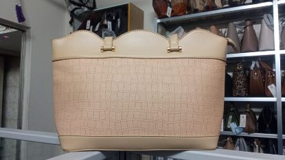 Picture of Freedom Premium Quality PU Leather Fashionable Shoulder Beige Bag for Ladies