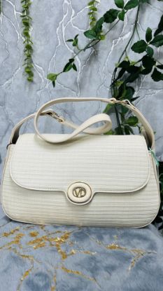 Picture of Valendnee Bag-HD9--98669 Leather Shoulder Bag Off White  Colour 