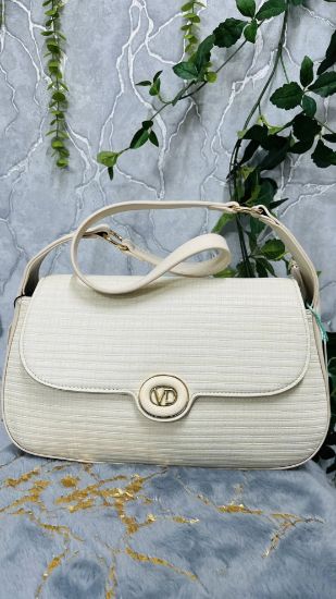 Picture of Valendnee Bag-HD9--98669 Leather Shoulder Bag Off White  Colour 