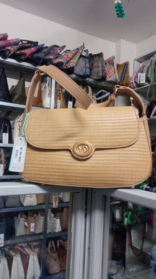 Picture of Valendnee Bag-HD9--98669 Leather Shoulder Bag Khaki Colour