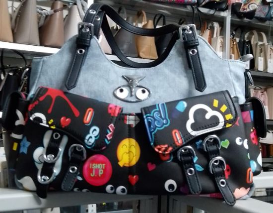Picture of Eye The Me Cartoon Hand Sky Blue Bag