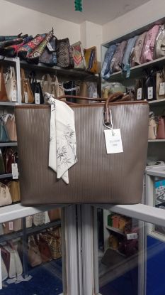 Picture of TAO LE YU Premium Leather 75109 Grey Tote Bag