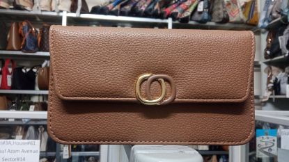 Picture of Raccoita Plastica Brand Ring Design Brown Mobile Bag