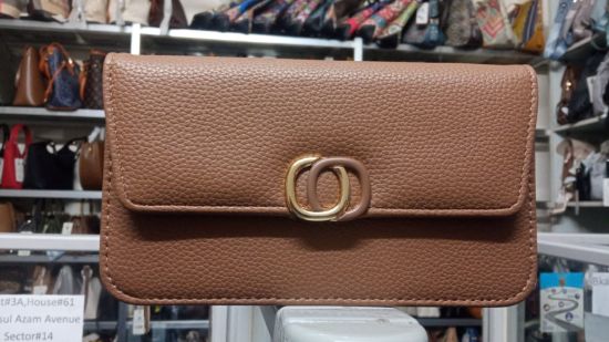 Picture of Raccoita Plastica Brand Ring Design Brown Mobile Bag