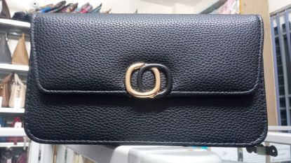 Picture of Raccoita Plastica Brand Ring Design Black Mobile Bag
