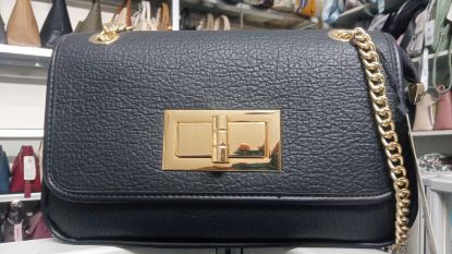 Picture of Chrisbella CB  Premium Leather Purse Black Bag 