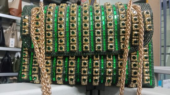 Picture of Green Daimond Party Cross Body Bag 
