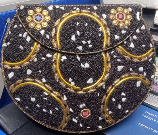Picture of Metal Body Gold Design Party Bag